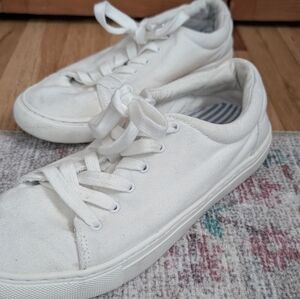 Casual White Canvas Sneakers J Crew